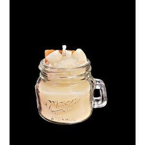 Christmas Marshmallow & Graham Cracker Mini Mason Jar Mug Candle